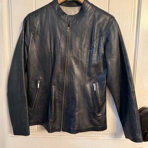 Creaciones Maria Woman’s Black Leather Jacket
